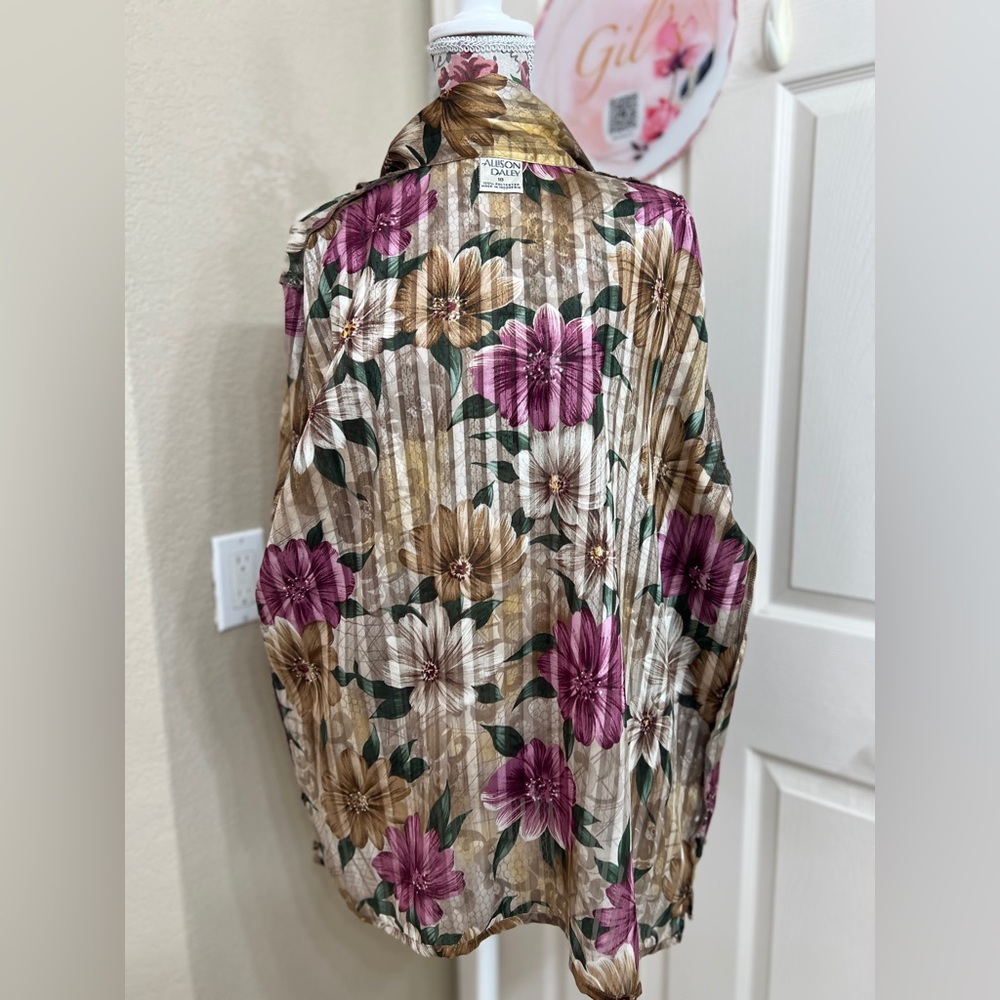 Allison Daley Multicolor Patterned Blouse - Picture 5 of 8